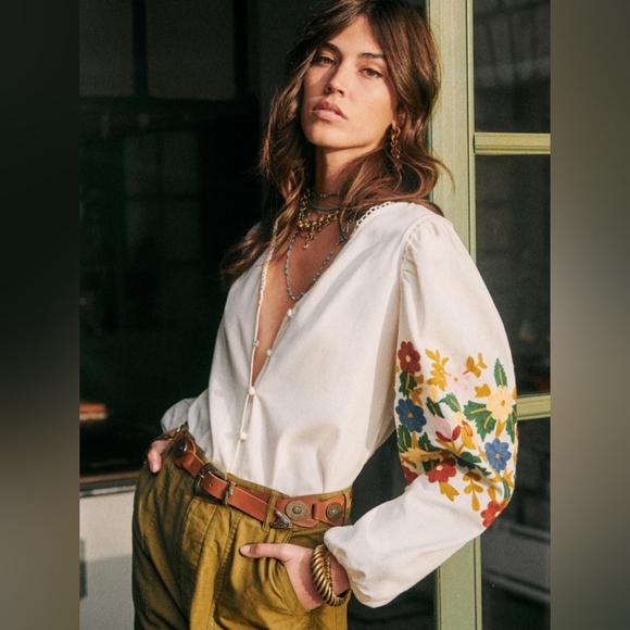 Sezane Tops - Sezane Reety Blouse size 40